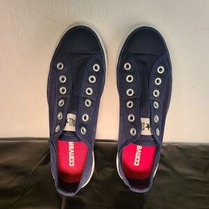CONVERSE No Lace NAVY BLUE Men’s 6 Women’s 8 Shoes